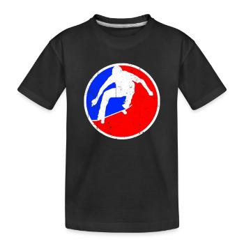 Logo du patinage - T-shirt bio Premium Enfant - noir - Devant