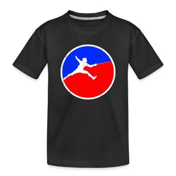 Fencing Logo - Kids' Premium Organic T-Shirt - black - Front