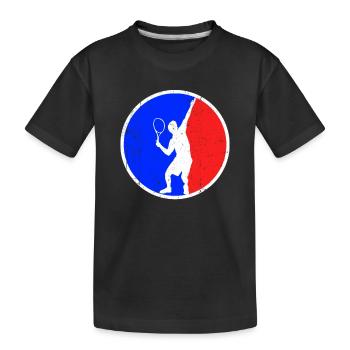 Tennis Logo - T-shirt bio Premium Enfant - noir - Devant