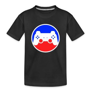 Gaming Logo - Kids' Premium Organic T-Shirt - black - Front