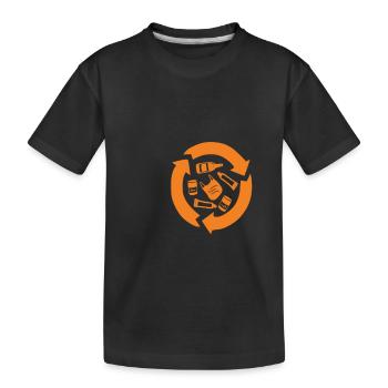 Recycler Réduire la réutilisation Stratégie Rrr - T-shirt bio Premium Enfant - noir - Devant