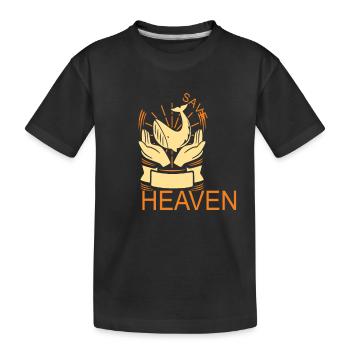 Safe Wildlife et Go To Heaven Citations sur la faune - T-shirt bio Premium Enfant - noir - Devant
