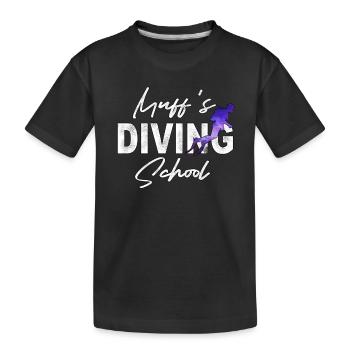 L’école de plongée de Muff - T-shirt bio Premium Enfant - noir - Devant
