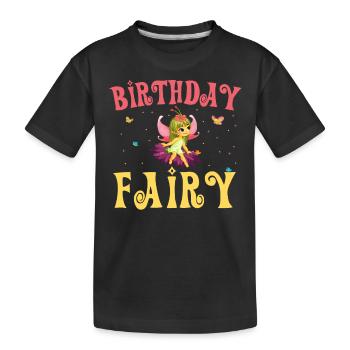 Anniversaire Amoureux des contes de fées Conte de fées Fantaisie de fées - T-shirt bio Premium Enfant - noir - Devant