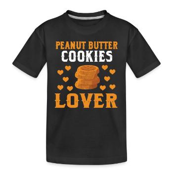 Liebhaber Von Erdnussbutterplätzchen - Kinder Premium Bio T-Shirt - Schwarz - Vorne