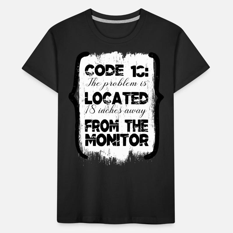 encrypt equestrian hacking computer codes fun Kinder Premium Bio T-Shirt