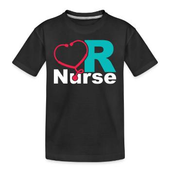 Infirmière en chirurgie - T-shirt bio Premium Enfant - noir - Devant