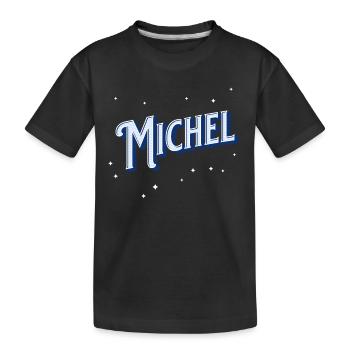 Michel nom personnalisé - T-shirt bio Premium Enfant - noir - Devant