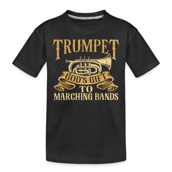 Fanfare de trompettiste - T-shirt bio Premium Enfant - noir - Devant