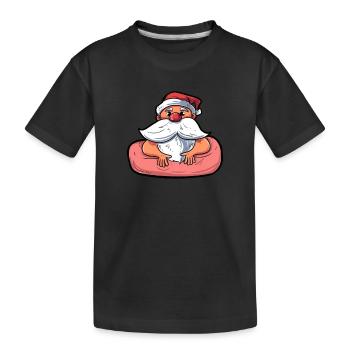 Mele Kalikimaka Aloha Père Noël - T-shirt bio Premium Enfant - noir - Devant