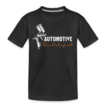 Car Painter, Paintologist Automotive Painter - Kids' Premium Organic T-Shirt - black - Front