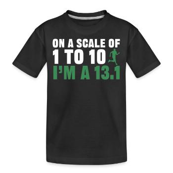 Semi-marathon, marathon, coureur - T-shirt bio Premium Enfant - noir - Devant