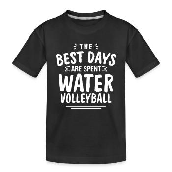 Les meilleurs jours sont passés Water Volleyball Été - T-shirt bio Premium Enfant - noir - Devant