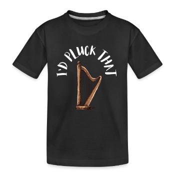 Harpiste Musicien Musicien Harpiste - T-shirt bio Premium Enfant - noir - Devant
