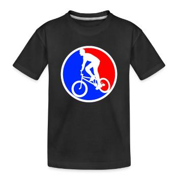 BMX Logo - Kinder Premium Bio T-Shirt - Schwarz - Vorne
