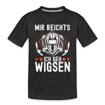 Schweißer Schweißen - Kinder Premium Bio T-Shirt - Schwarz - Vorne