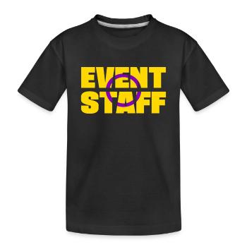 Événement Personnel Chemise Fête Équipage Uniforme Fierté Lgbt - T-shirt bio Premium Enfant - noir - Devant