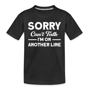 Cadeau de pêche Pêche Pêcheur Drôle De Pêcheur - T-shirt bio Premium Enfant - noir - Devant