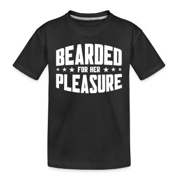 Barbes Dire Barbe Drôle Barbe Cadeau Barbe - T-shirt bio Premium Enfant - noir - Devant