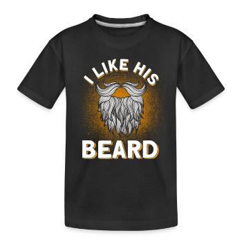 Barbes Dire Barbe Drôle Barbe Cadeau Barbe - T-shirt bio Premium Enfant - noir - Devant
