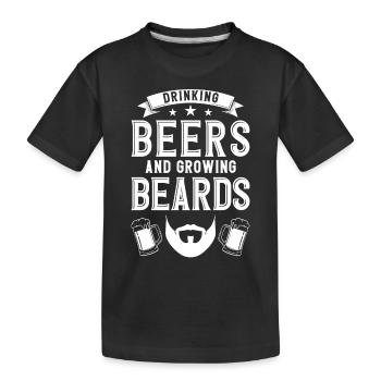 Barbes Dire Barbe Drôle Barbe Cadeau Barbe - T-shirt bio Premium Enfant - noir - Devant