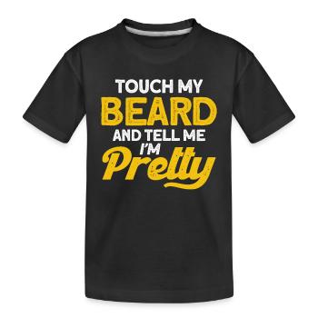 Barbes Dire Barbe Drôle Barbe Cadeau Barbe - T-shirt bio Premium Enfant - noir - Devant