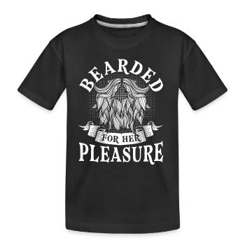 Barbes Dire Barbe Drôle Barbe Cadeau Barbe - T-shirt bio Premium Enfant - noir - Devant