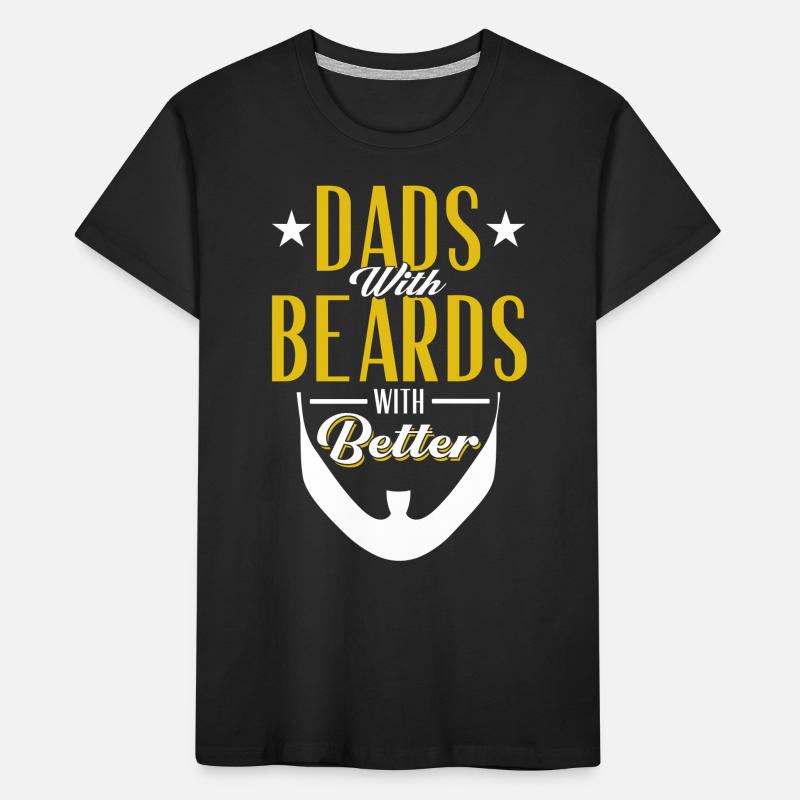 Bärte Spruch Lustiges Bartgeschenk Bart Kinder Premium Bio T-Shirt