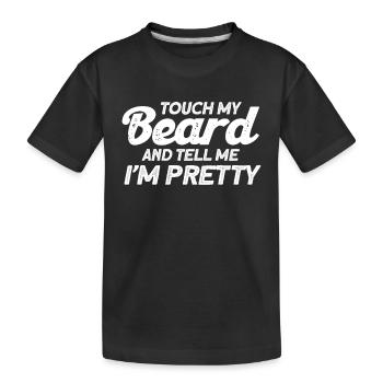 Barbes Dire Barbe Drôle Barbe Cadeau Barbe - T-shirt bio Premium Enfant - noir - Devant