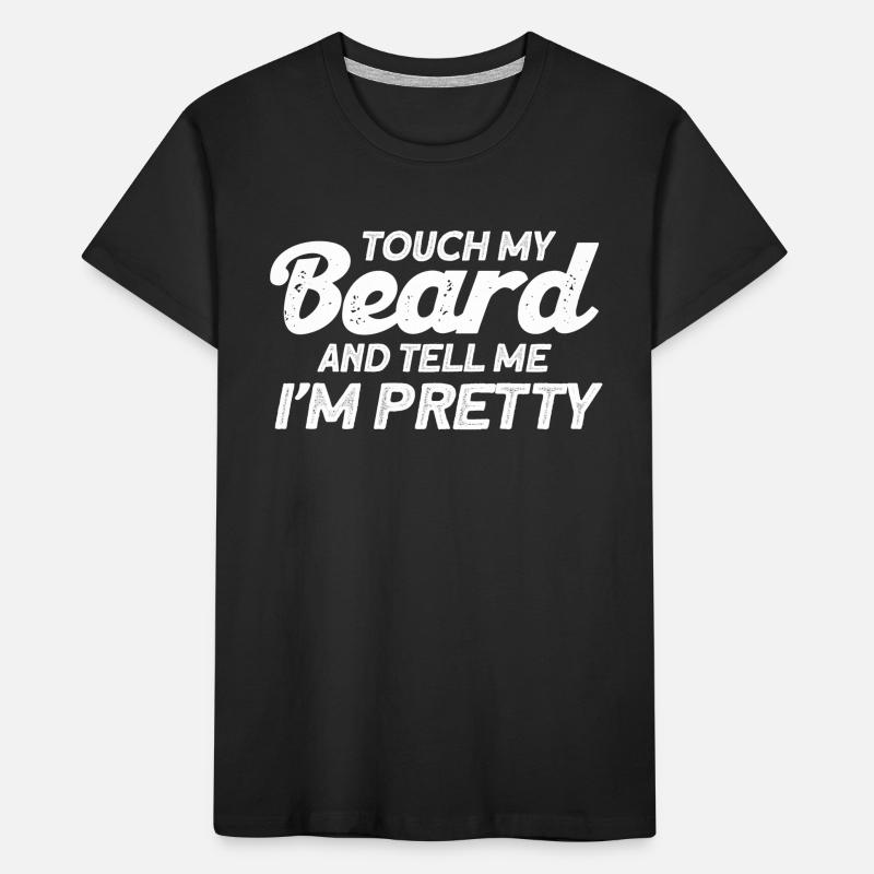 Beards Saying Funny Beard Gift Beard Kids' Premium Organic T-Shirt