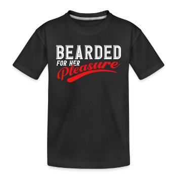 Barbes Dire Barbe Drôle Barbe Cadeau Barbe - T-shirt bio Premium Enfant - noir - Devant