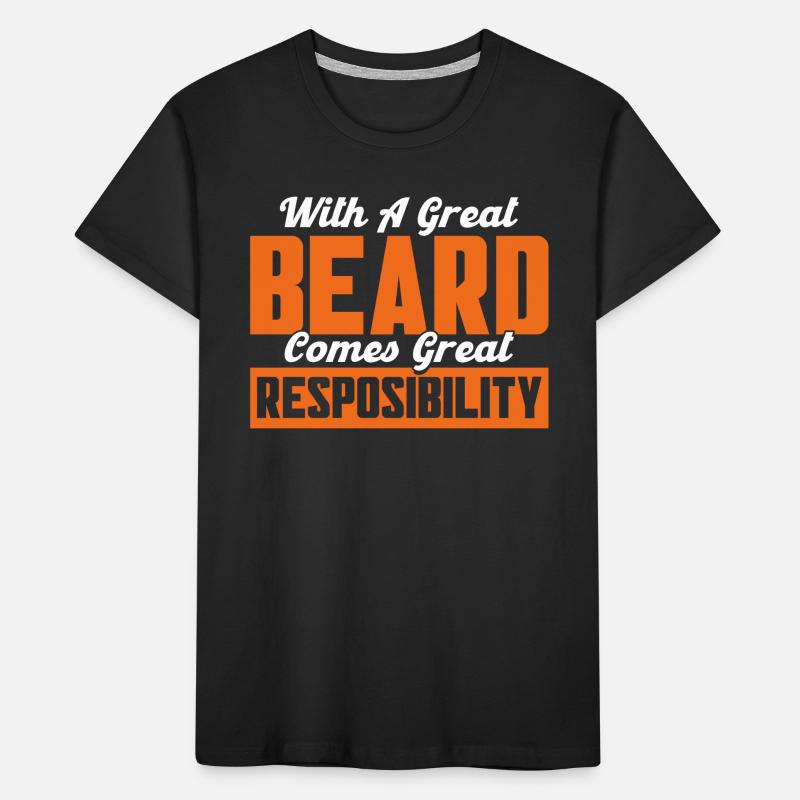 Bärte Spruch Lustiges Bartgeschenk Bart Kinder Premium Bio T-Shirt