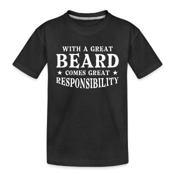 Barbes Dire Barbe Drôle Barbe Cadeau Barbe - T-shirt bio Premium Enfant - noir - Devant