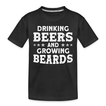 Barbes Dire Barbe Drôle Barbe Cadeau Barbe - T-shirt bio Premium Enfant - noir - Devant