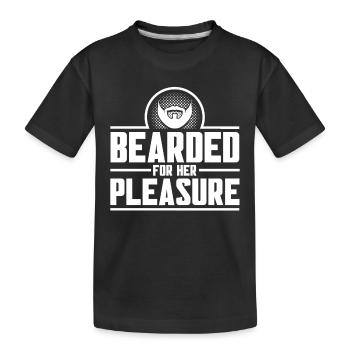 Barbes Dire Barbe Drôle Barbe Cadeau Barbe - T-shirt bio Premium Enfant - noir - Devant