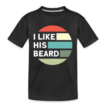 Barbes Dire Barbe Drôle Barbe Cadeau Barbe - T-shirt bio Premium Enfant - noir - Devant