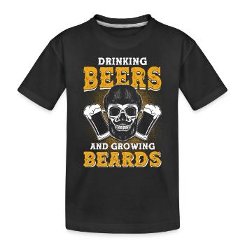 Barbes Dire Barbe Drôle Barbe Cadeau Barbe - T-shirt bio Premium Enfant - noir - Devant