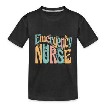 Krankenpflegerin - Emergency Nurse - Kinder Premium Bio T-Shirt - Schwarz - Vorne