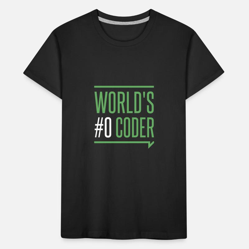 Programmer - creators coders world's #0 coder Kids' Premium Organic T-Shirt