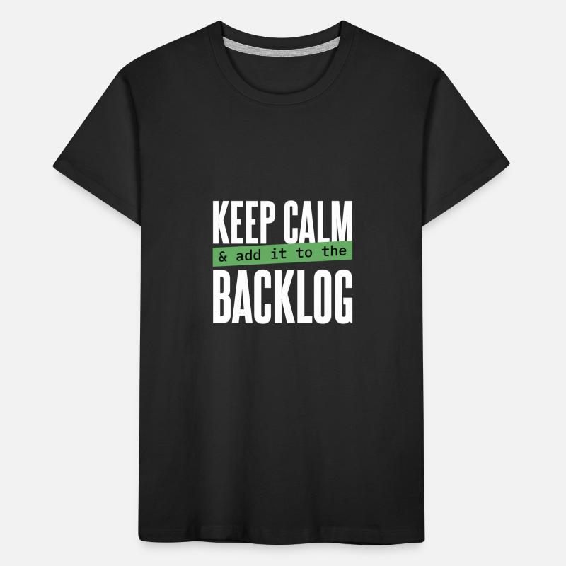 Programmierer - keep calm & add it to the backlog Kinder Premium Bio T-Shirt