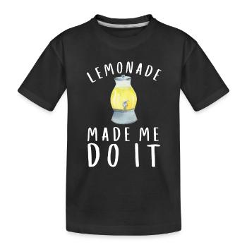 Vendre Lemonade Stand Boss Juice Business Citron - T-shirt bio Premium Enfant - noir - Devant
