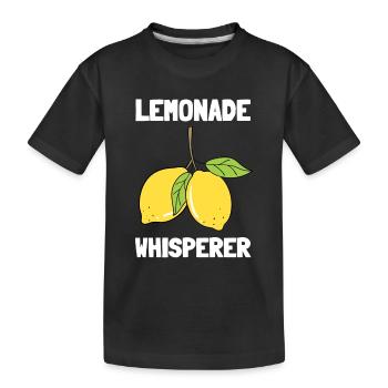 Vends Stand De Limonade Boss Juice Business Lemon - T-shirt bio Premium Enfant - noir - Devant