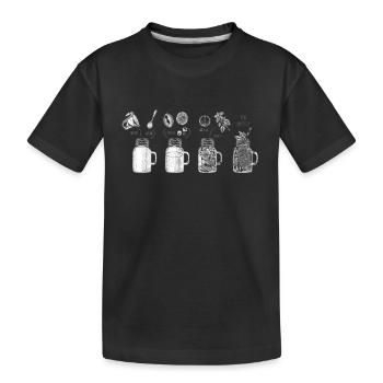Vends Stand De Limonade Boss Juice Business Lemon - T-shirt bio Premium Enfant - noir - Devant