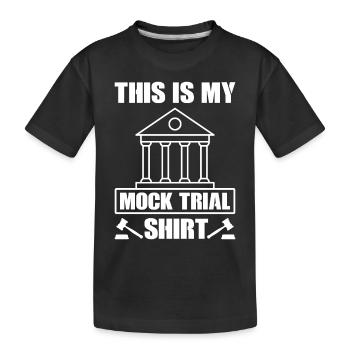 C’EST MA CHEMISE DE PROCÈS SIMULÉ Avocat - T-shirt bio Premium Enfant - noir - Devant