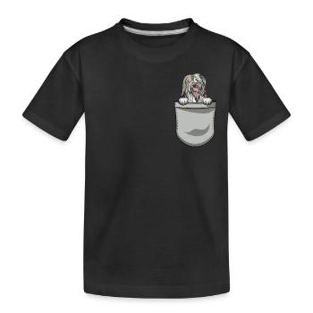 Bearded Collie Gift Chiens - T-shirt bio Premium Enfant - noir - Devant