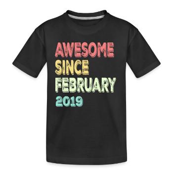 Génial depuis mars 2019 - T-shirt bio Premium Enfant - noir - Devant