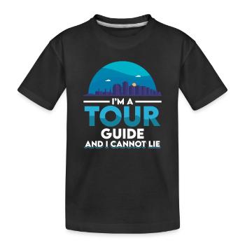 Guide touristique - T-shirt bio Premium Enfant - noir - Devant
