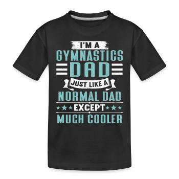 Acrobat Gymnast Gymnastics Gymnastics Tumbling - Kids' Premium Organic T-Shirt - black - Front