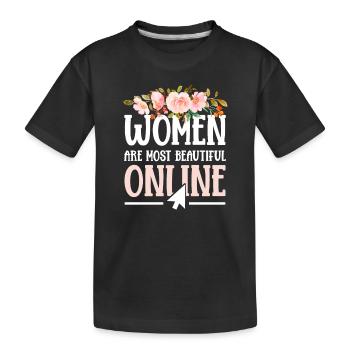 Anniversary Boyfriend/Girlfriend - Kids' Premium Organic T-Shirt - black - Front