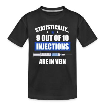 Patient du personnel de santé à domicile - T-shirt bio Premium Enfant - noir - Devant